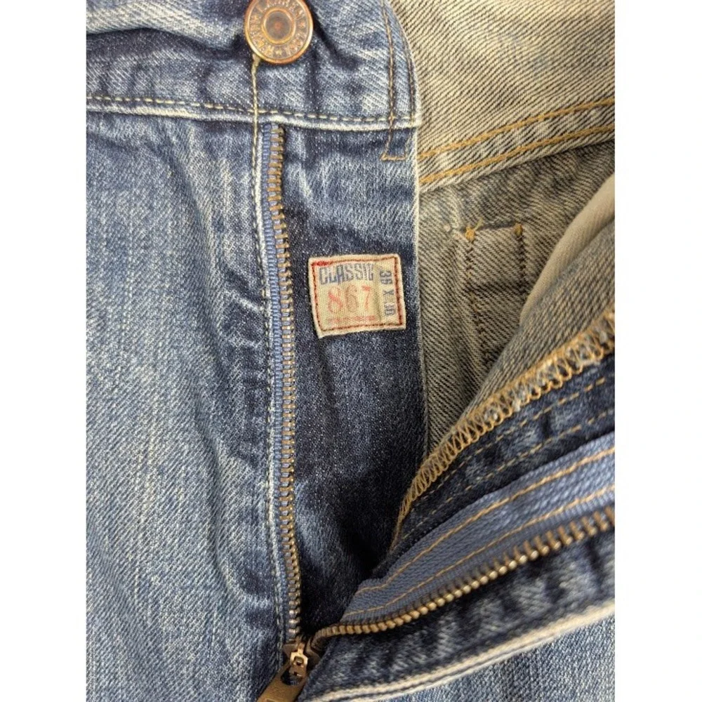 VTG Polo Ralph Lauren 867 Classic Fit Jeans Men 35x30 - Fits 36x29 Blue Straight